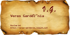 Veres Gardénia névjegykártya